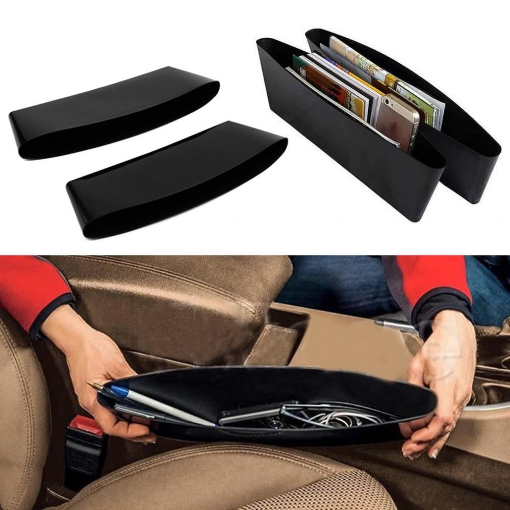 Trade Shop - 2x Contenitore Organizer Portaoggetti Laterale Per Sedili Svuota Tasche Da Auto -