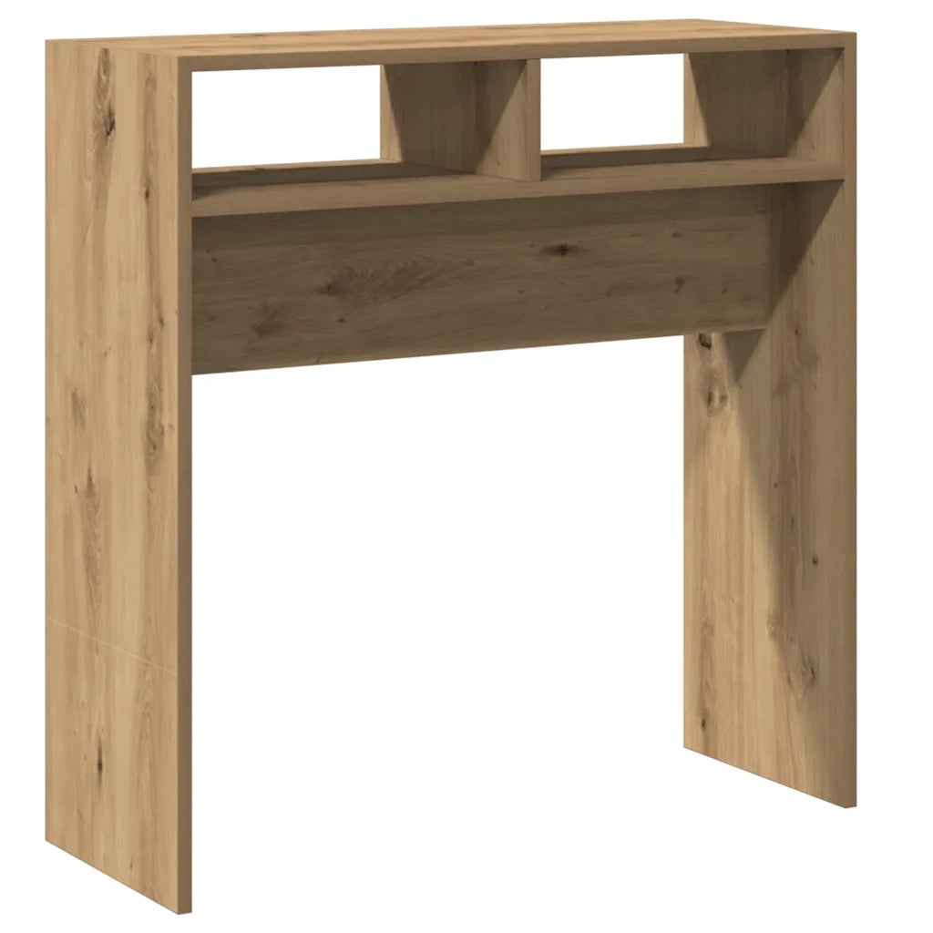 Tavolo Consolle Rovere Artigianale 78x30x80 cm in Truciolato 856621