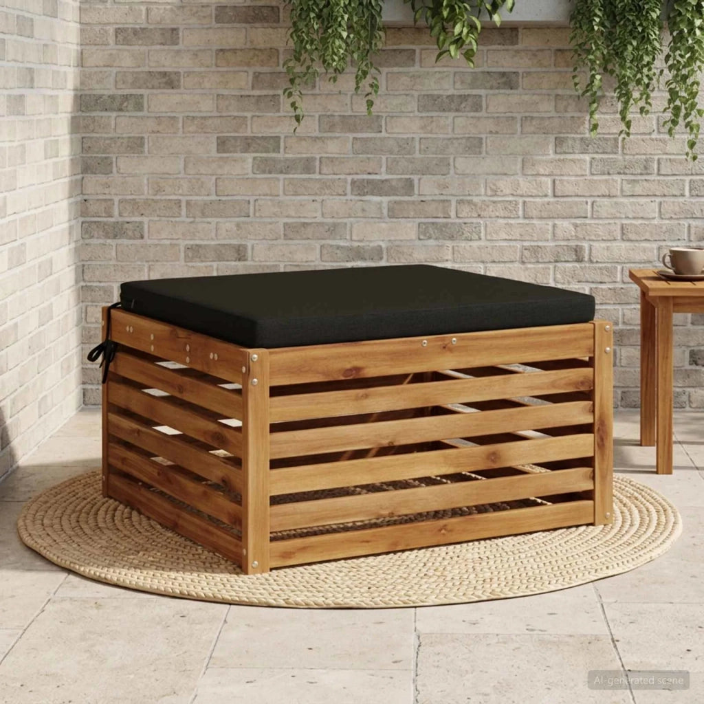 Cuscino per Sedia in Unico Pezzo SOEST 100% Poliestere Nero 944831
