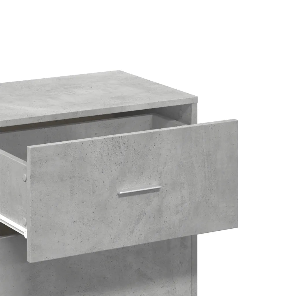 Armadietto Grigio Cemento 56,5x39x90 cm in Legno Multistrato 840712