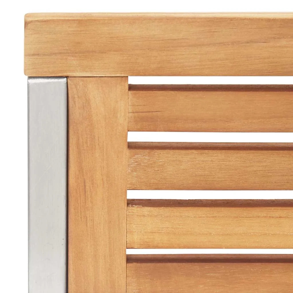 Lettino da sole 3 pcs Marrone Legno di teak solido 3334843