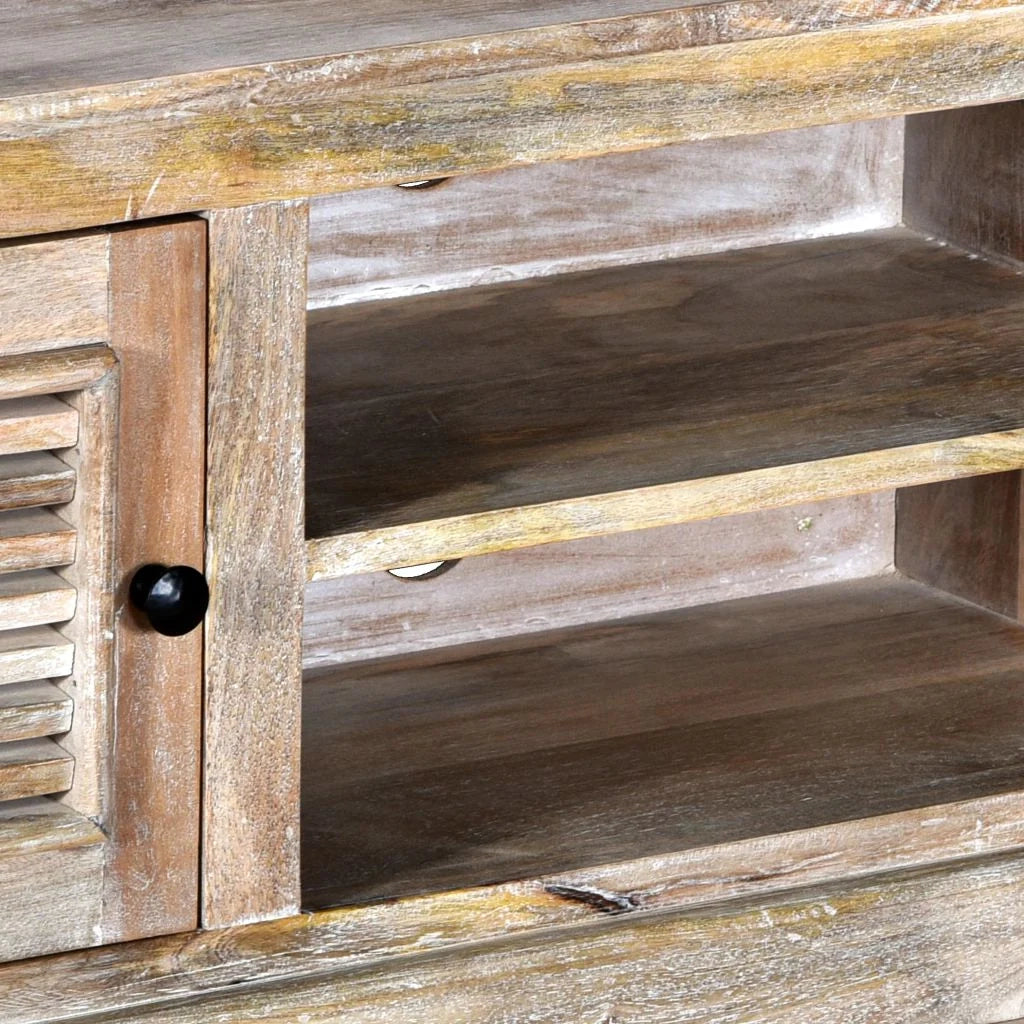 Pratico mobile porta TV/buffet di design in legno massello di mango 2502022