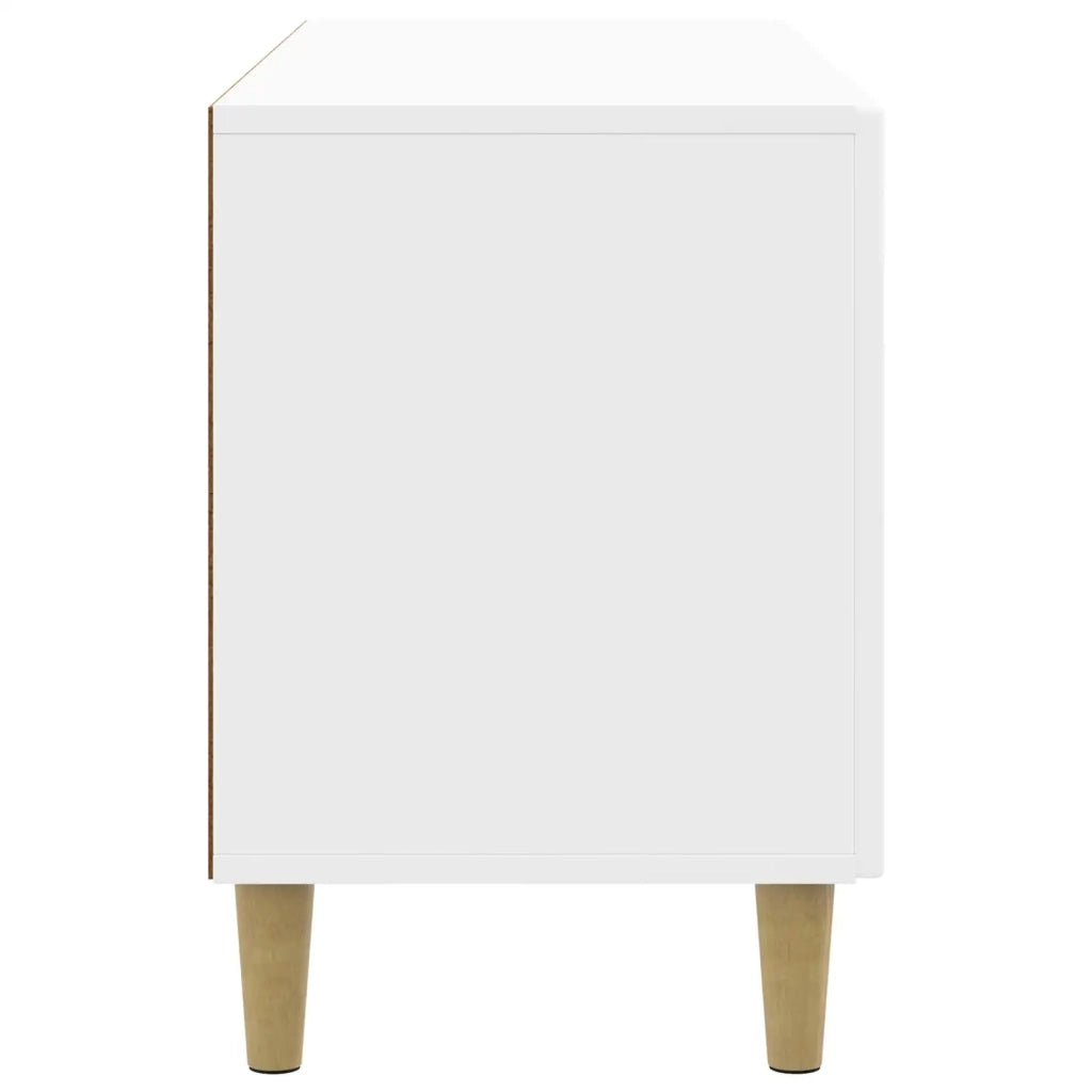 Mobile TV Bianco Lucido 99 x 34,5 x 50 cm Legno ingegnerizzato 894719