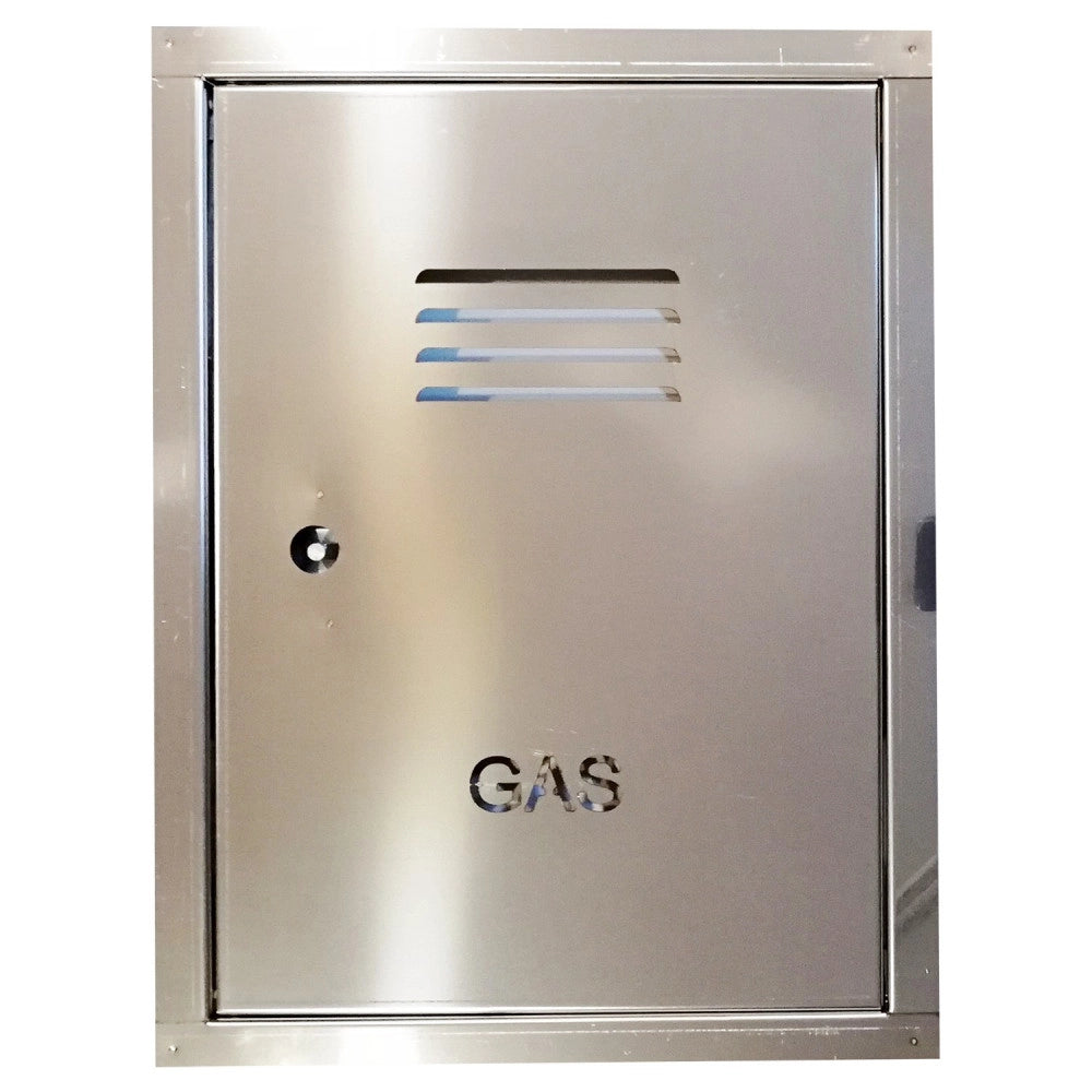 Sportello portello porta inox per chiusura nicchia contatore gas, scegli se  hc 40 x lc 30 cm ( hn 36 x ln 26 cm )