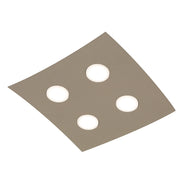 Plafoniera Spinnaker 4 elementi, lampada da soffitto e parete a LED, attacco GX53, design moderno, finitura sabbia, IP20 - Rossini Group