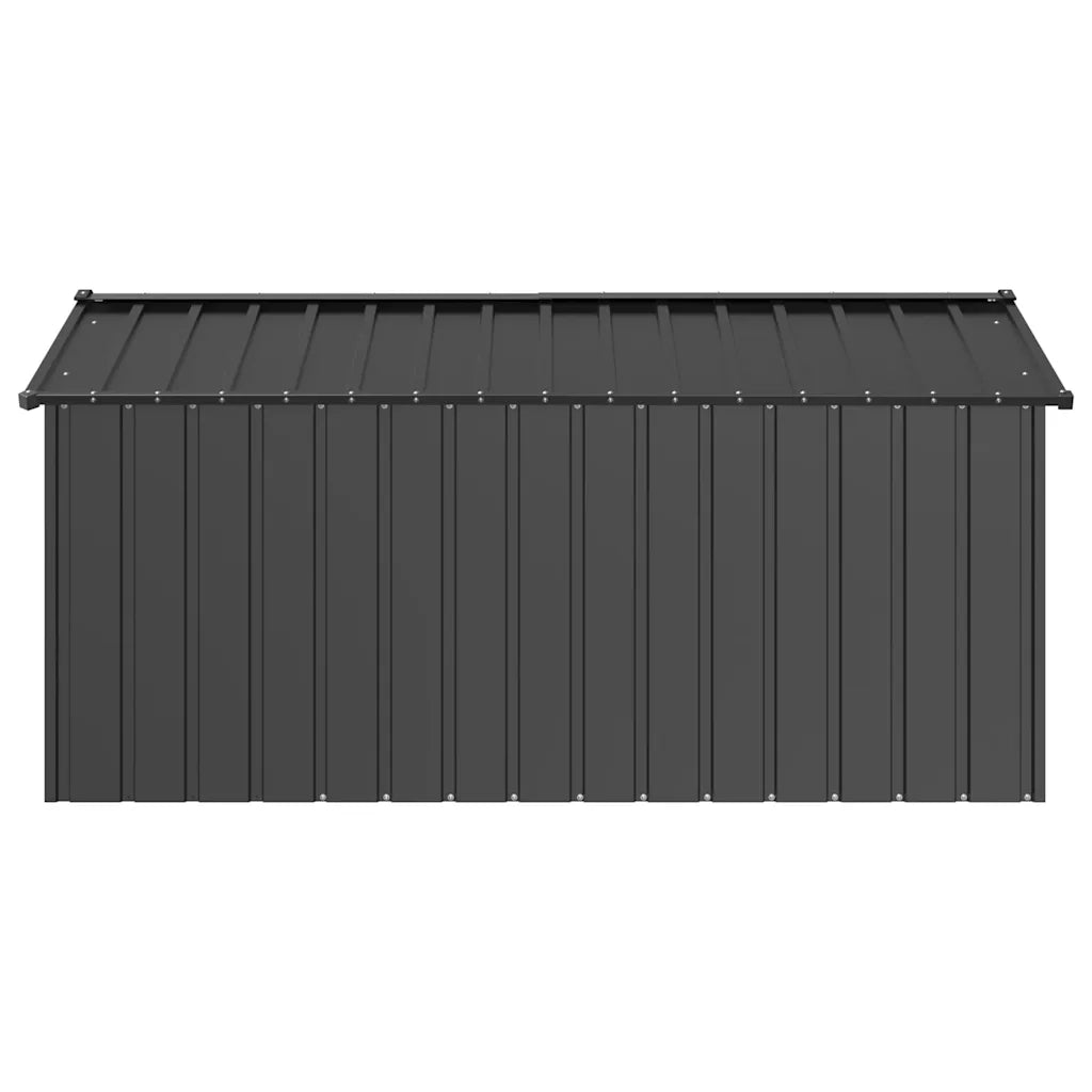 Casetta per Cani con Tetto 114x202x101 cm Acciaio Zincato 4100921