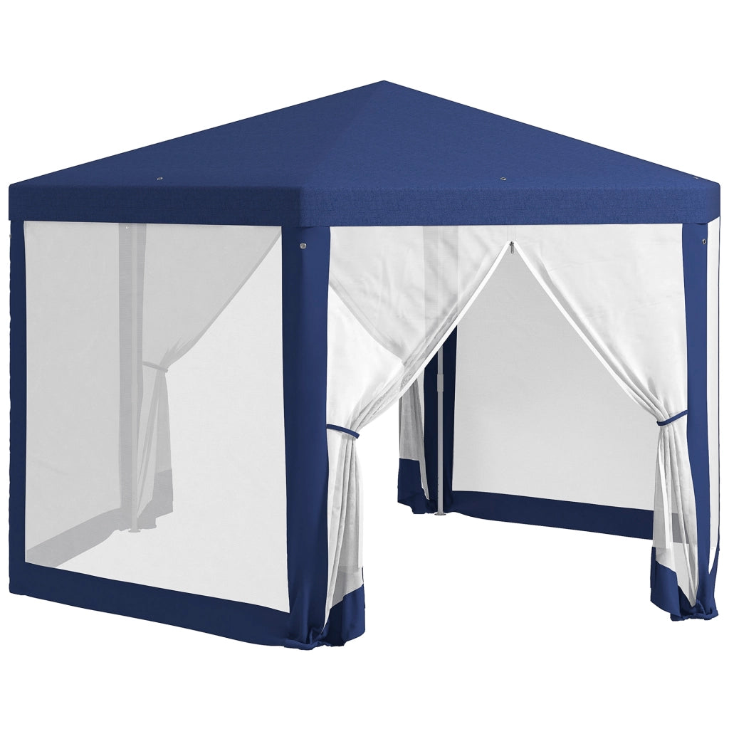 Pergola Giardino 6 Angoli ¨C Zephmum ¨C Blu, Metallo, 394x341x250 cm