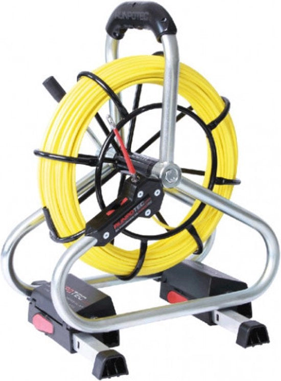 Set di installazione per cavi in fibra ottica Ø 4,5mm RTG6 60m con bobina.