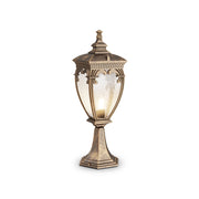 Lampada Da Terra Classica Da Esterno Alluminio Oro 1 Luce E27 60W Ip44