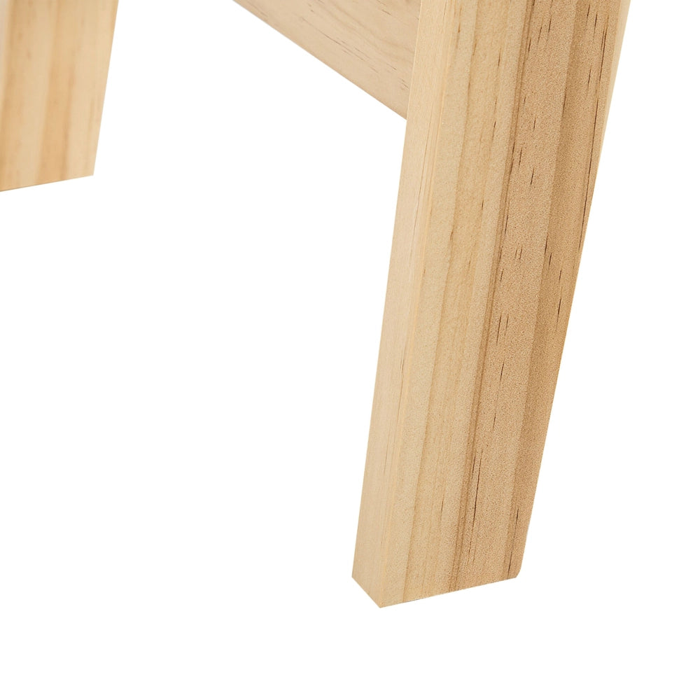 Tavolo Consolle Bianco Gambe legno MDF chiaro 101 x 36 x 78 cm 2 Cassetti Mobili soggiorno corridoio Stile scandinavo
