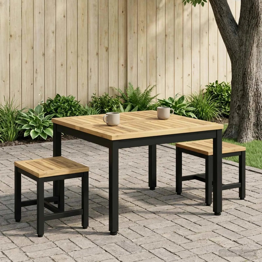 Tavolino da salotto Bianco e Nero 60 x 60,5 x 36 cm 901734