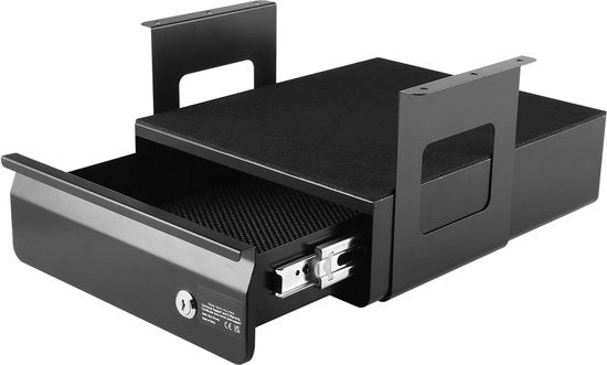 Cassaforte sotto il tavolo - 14x13x7 cm, cassaforte sotto il tavolo con sistema di apertura nascosto, cassaforte con 14x13x7 cm, cassaforte con apertura a penna.