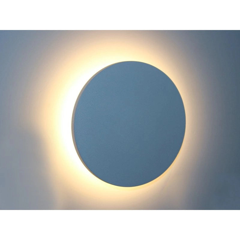 Applique Lampada LED da Muro Rotonda 9W 3000K Effetto Sole IP65 Carcassa Bianca SKU-7526
