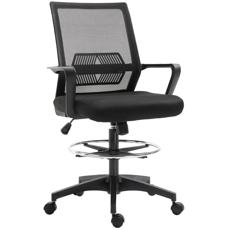 Sedia da ufficio ergonomica con poggiapiedi regolabile