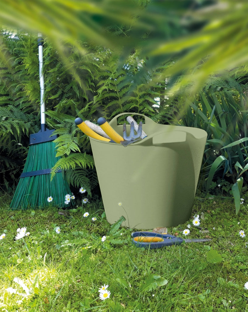 SECCHIO CONTENITORE MULTIUSO 'FLEX-BAG' Ø 46 cm - 43 lt verde  - ARTPLAST