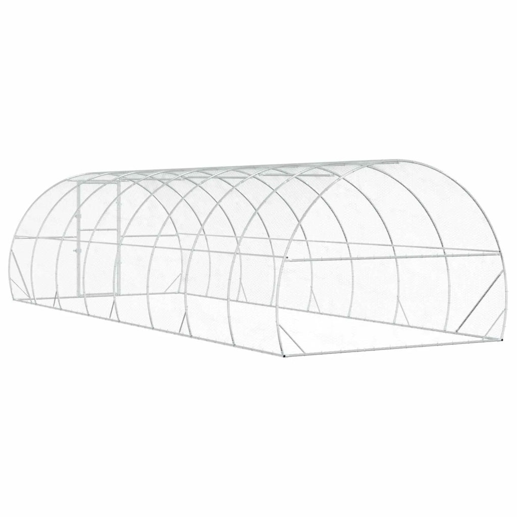 Pollaio Argento 800 x 300 x 200 cm Acciaio zincato 3434693