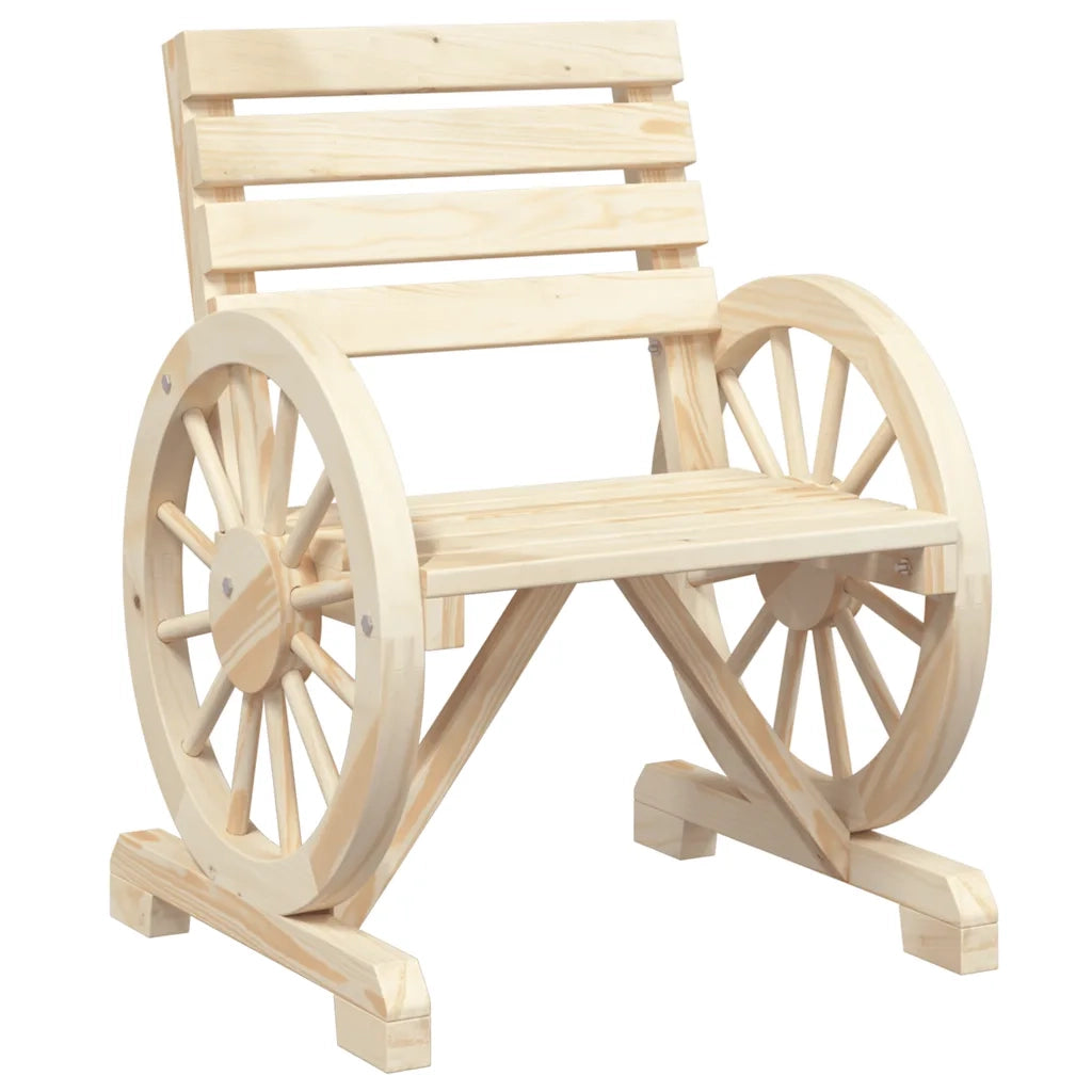 Sedia da patio-Sedia da Giardino 58x58x78,5 cm in Legno Massello di Abete 805737