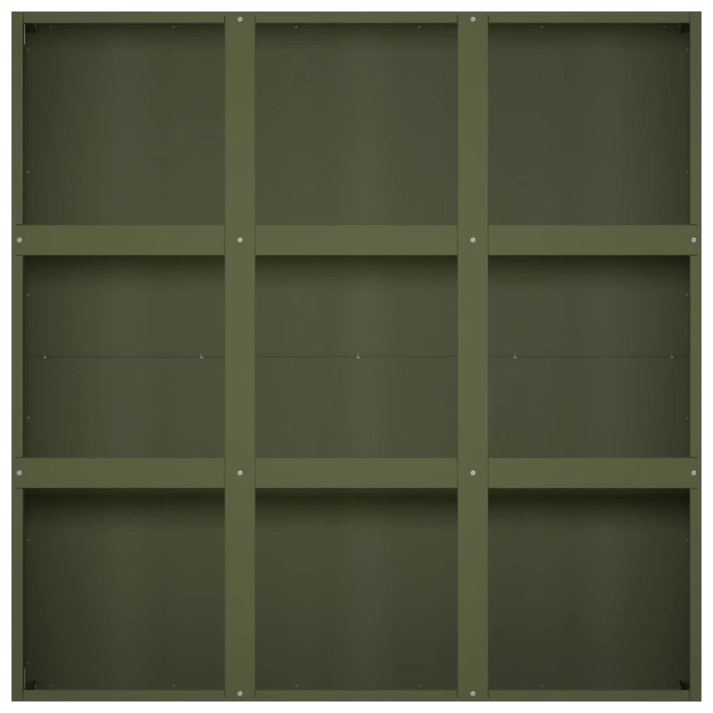 Vaso da giardino Verde Oliva 100 x 100 x 40 cm 8005753