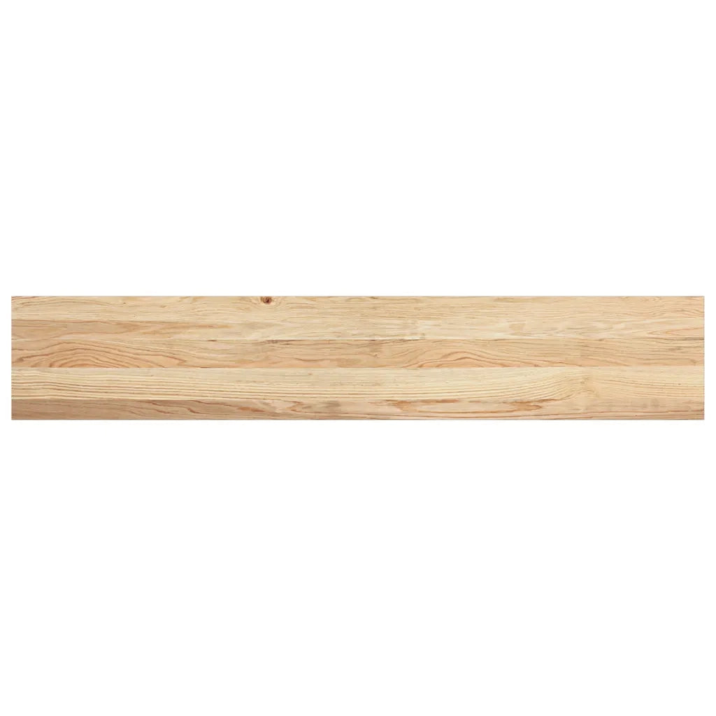 Davanzali 2 pz Non Trattati 140x30x2cm Legno Massello di Rovere CFW4753621