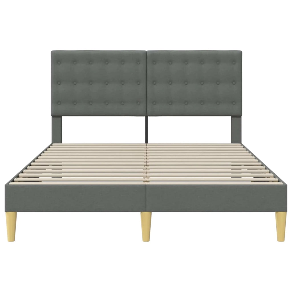 Struttura del letto Grigio Scuro 120 x 190 cm Tessuto 42027780