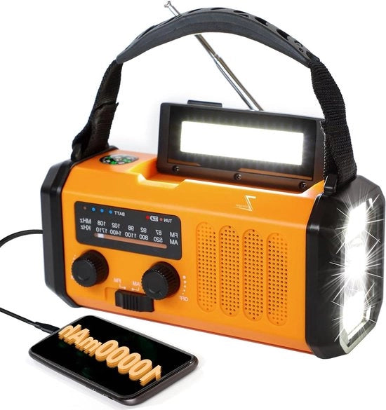 Radio Solare Opwindabile - Radio Opwindabile - Radio Opwindabile - Batteria Portatile Energia Solare