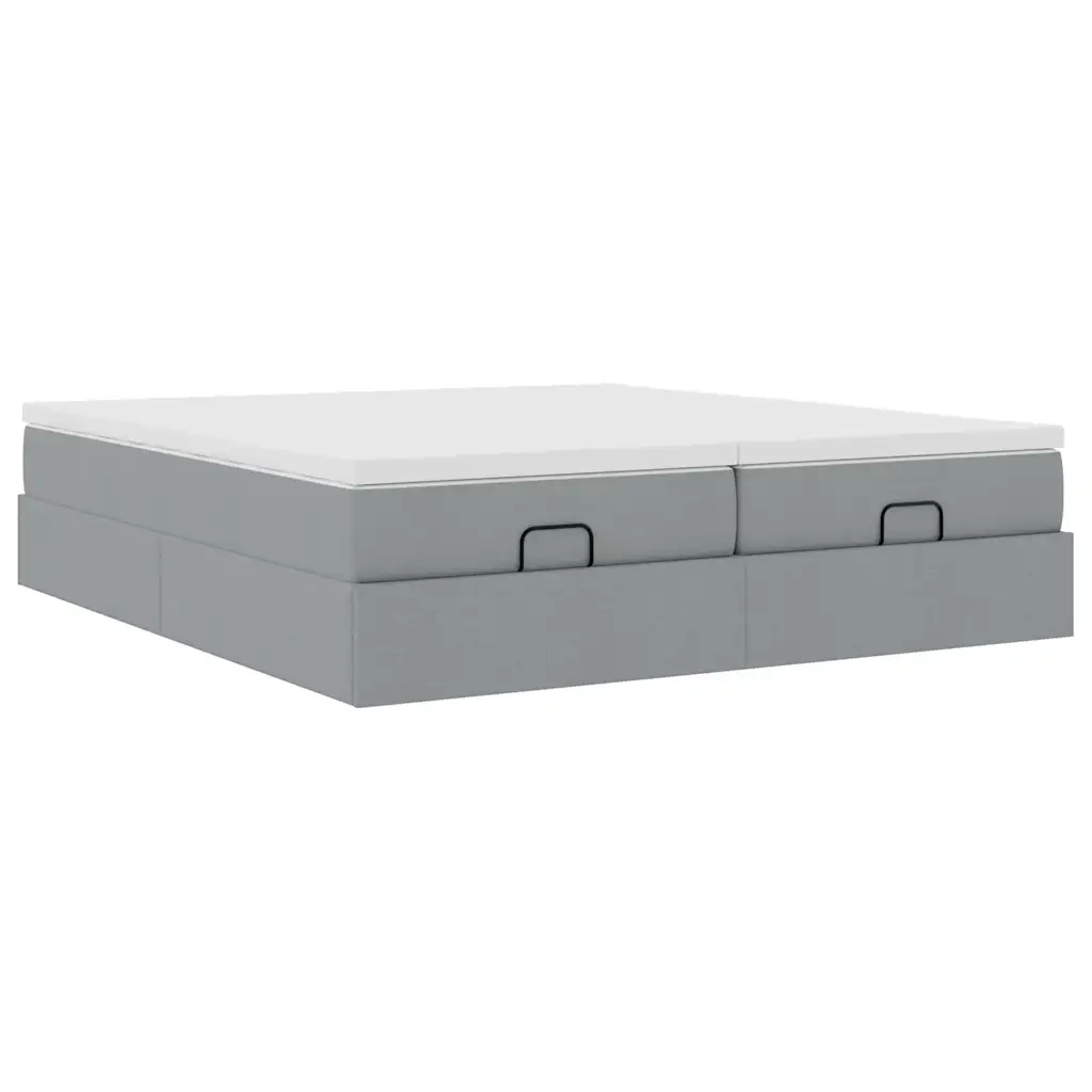 Struttura Letto Pouf con Materassi 180x200 cm in Tessuto 3311241