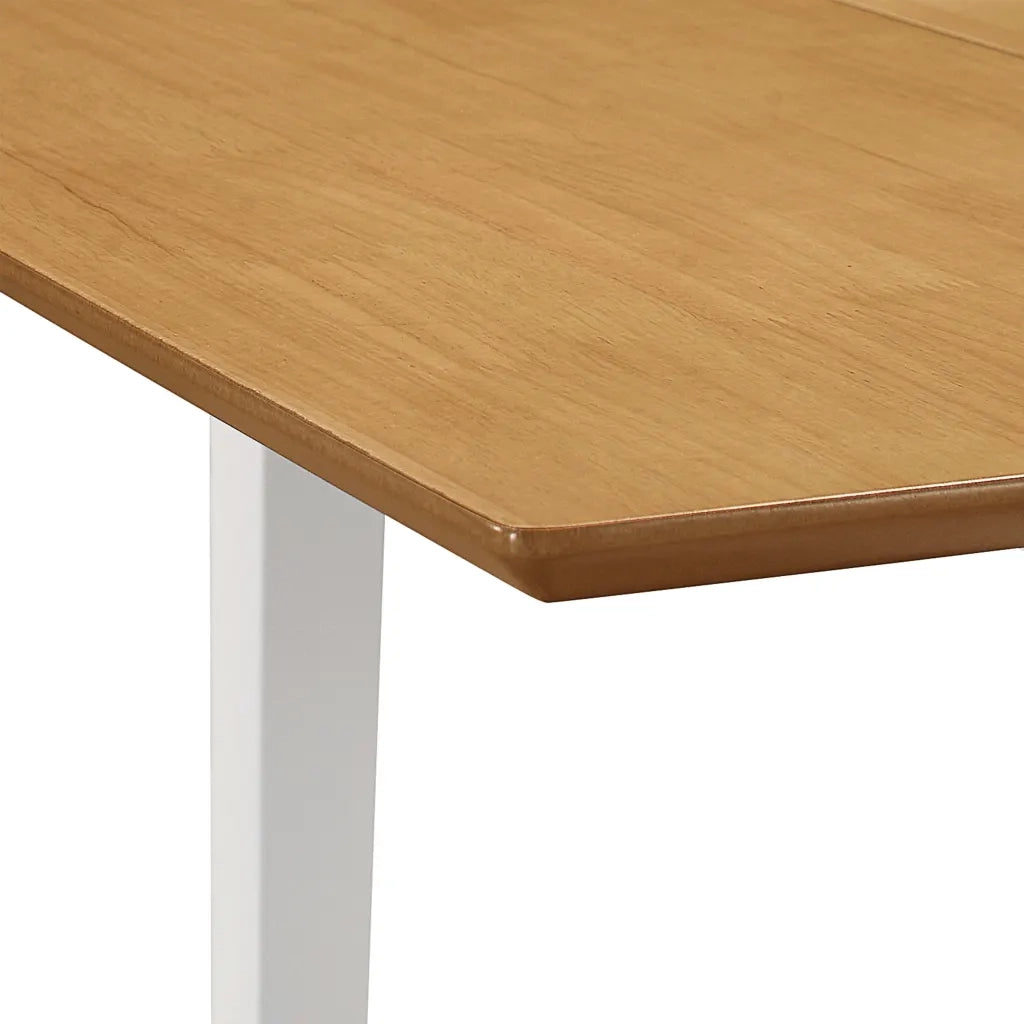 Tavolo da Pranzo Estensibile Bianco (80-120)x80x74 cm in MDF 247625