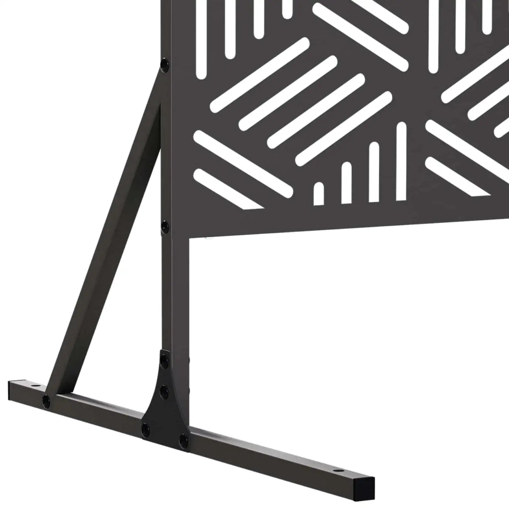 Schermo per Privacy 100 x 50 x 180 cm Acciaio Nero 8013412