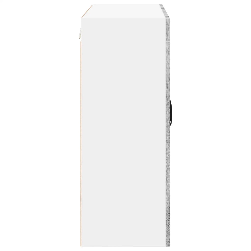 Mobile in vetro da parete LUCCA Grigio Sonoma 80 x 31 x 80 cm 885071