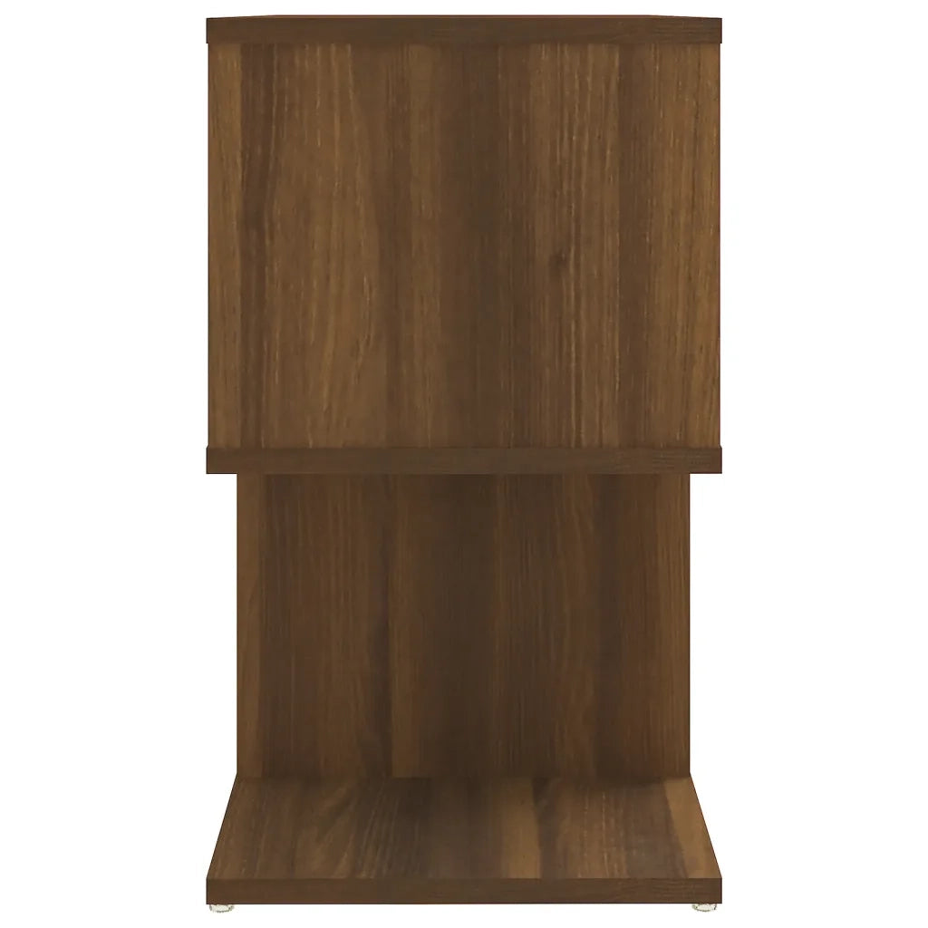 Comodini Rovere Marrone 2 pz 50x30x51,5 cm in Legno Multistrato 815833