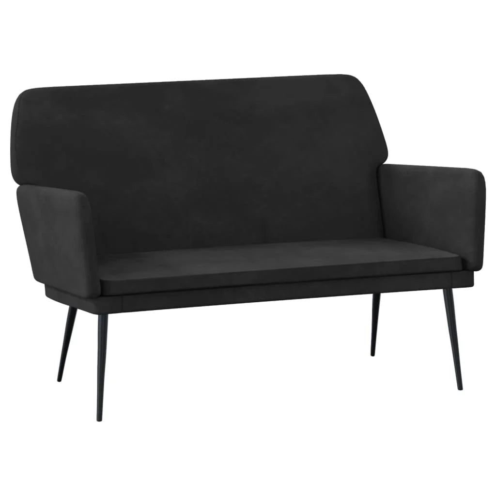 Panca 108 x 79 x 79 cm velluto nero 02_0010703