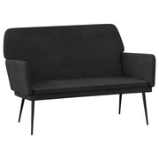 Panca 108 x 79 x 79 cm velluto nero 02_0010703