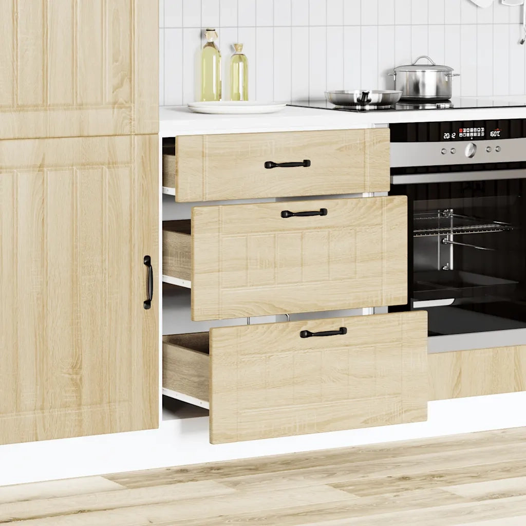 Base da Cucina Lucca Rovere Sonoma in Legno Multistrato 854272