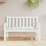 Cuscino Panca Giardino con Motivo a Foglie 120x50x7 cm Tessuto 361598