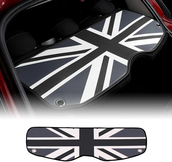 Accessori per Auto - Kofferbak Premium Antislip per BMW Mini Cooper F56 Hatchback R56 Hatchback (Union Jack Grigio)