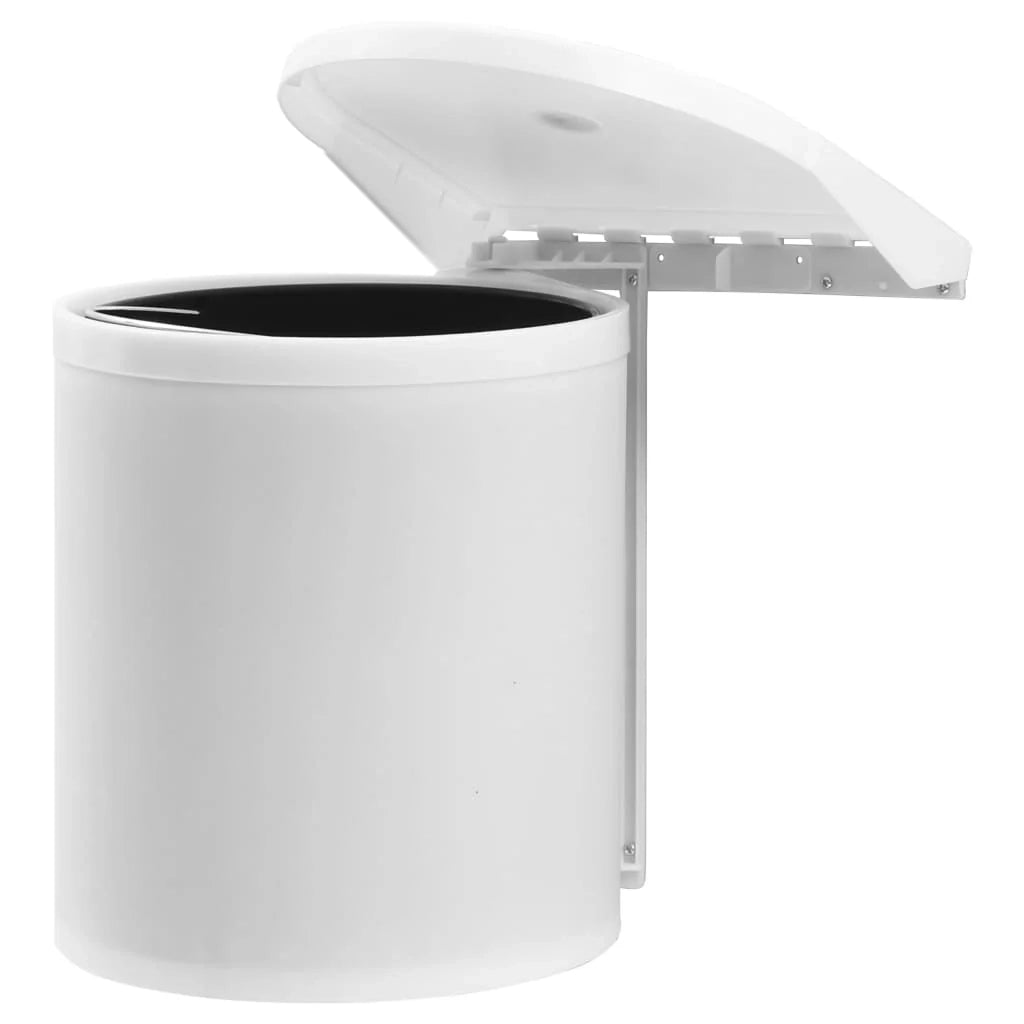 Pattumiera da cucina integrata in plastica bianca da 12 litri 02_0006062