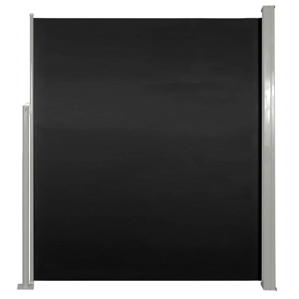Tenda da sole laterale retrattile/schermo protettivo per patio giardino terrazza balcone 160 x 300 cm nero 02_0007050