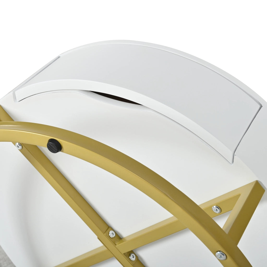Tavolino da salotto 70x70x56 cm; 60x60x27 cm; piano sollevabile con cassetto; MDF; bianco