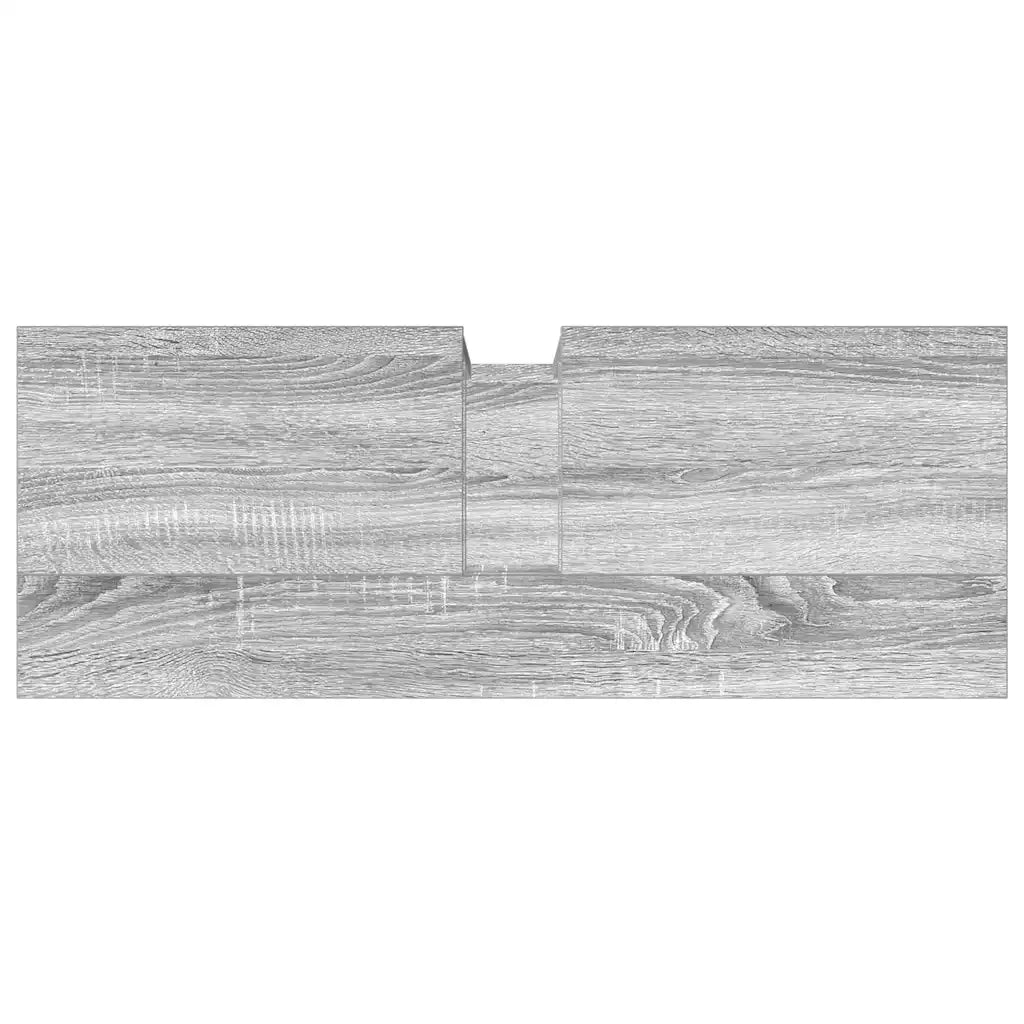Mobile Lavabo Bagno Grigio Sonoma 80x30x60 cm Legno Multistrato 842444