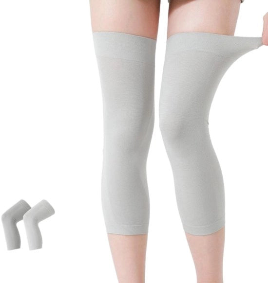 Protettori ginocchiali - 28*11,5 cm - adatti a uomini e donne - supporto ginocchi - maniche di gamba - protettori ginocchiali sottili per l'estate - protettori ginocchiali per ambienti con climatizzazione - protettori ginocchiali per sport e yoga