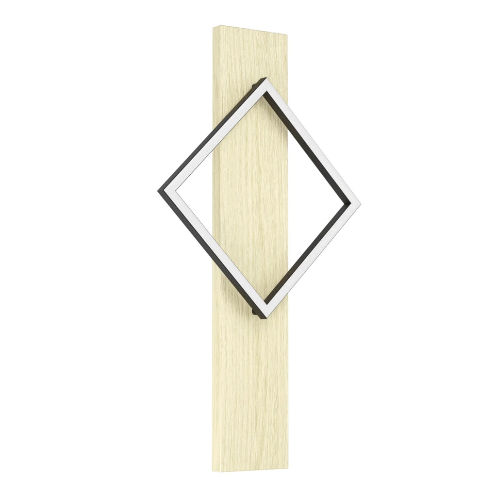 Applique Rustica Country Boyal Metallo Marrone Plastiche Bianche Led 13W 1750Lm