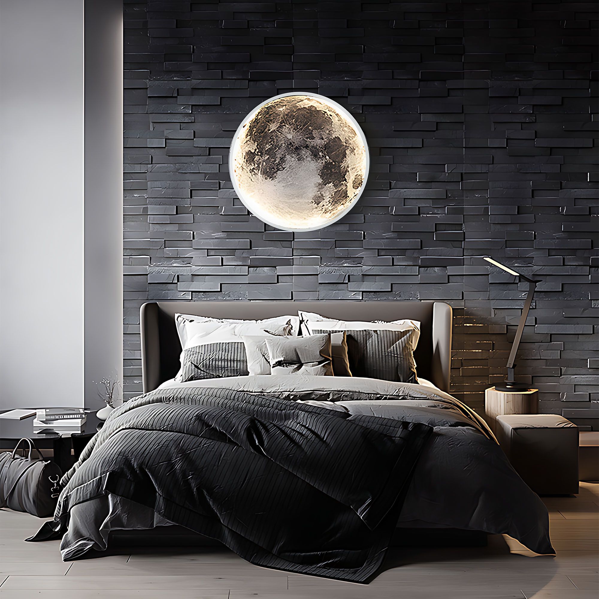 Lampada Da Soffitto App1806-cw Moon Led White