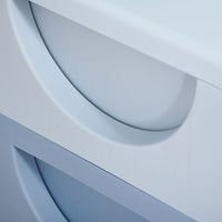 Cassettiera per Cameretta 3 Cassetti 37x37x56,5 cm in Plastica Blu