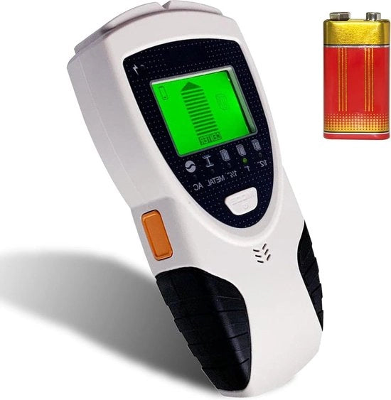 Scansionatore 5-in-1 a parete rilevatore di metallo - cercatore di chiodi multifunzionale con allarme - rilevatore di corrente AC - per la ricerca di cavi e travi in legno.