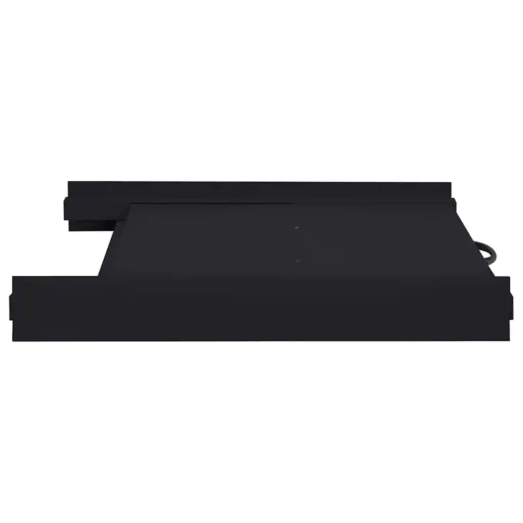 Mensola Intermedia per Lavatrice Nero 60 x 60 x 8 cm Acciaio