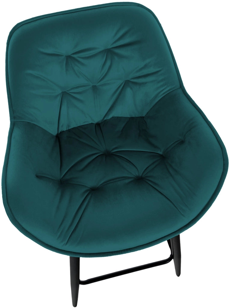 Set di 2 sgabelli da bar Gibson in velluto con altezza seduta 76 cm Verde scuro