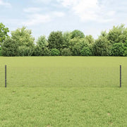 Recinzione con pali. Grigio 0.4 x 50 m Acciaio