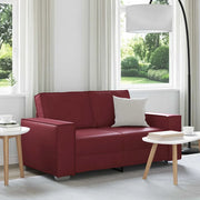Divano a due posti Rosso Vino 160 cm Pelle Sintetica 4105048