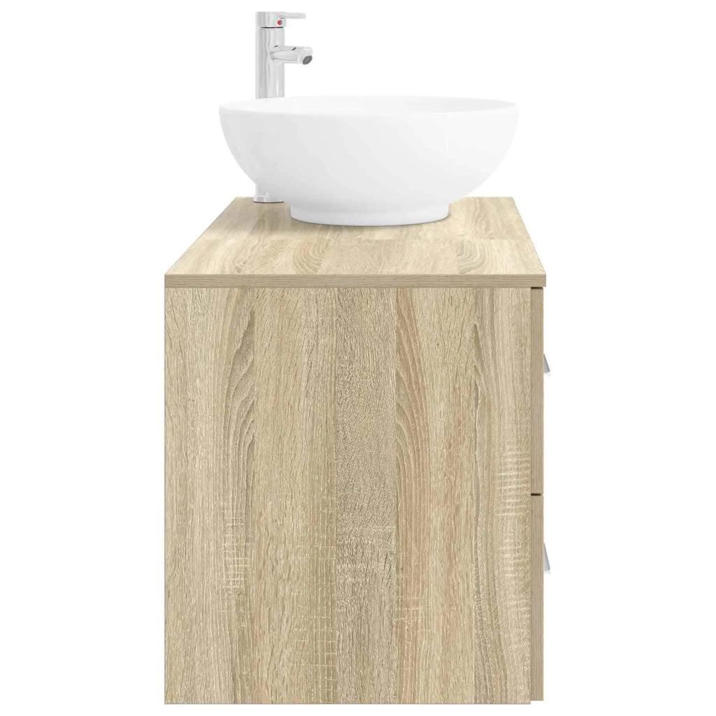 Set di mobili per il bagno 2 pz Rovere Sonoma 3403994
