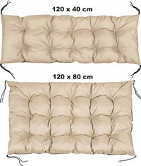 Cuscini da giardino AIO FACTORY 120x80 cm impermeabili beige pallet